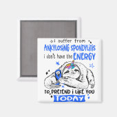 Ankylosing Spondylitis Awareness Montag Band Gesch Magnet (Vorderseite/Rückseite)