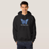 Ankylosing Spondylitis Awareness Month Blue Ribbon Hoodie (Vorne ganz)