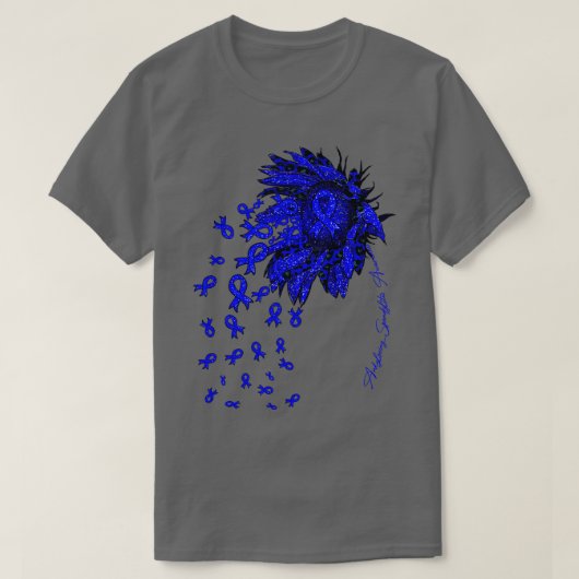 Ankylosing Spondylitis Awareness Sunflower Band T-Shirt (Design vorne)
