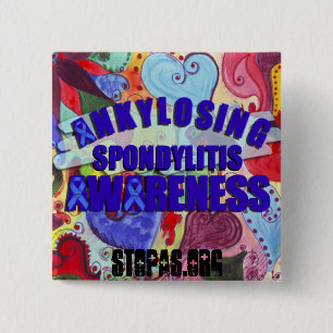 Ankylosing Spondylitis Bewusstsein Button