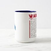 Ankylosing Spondylitis Bewusstsein große Zweifarbige Tasse (Mittel)