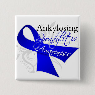 Ankylosing Spondylitis Bewusstseins-Band Button