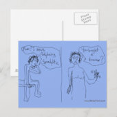 Ankylosing Spondylitis Mitteilungs-Comicpostkarte Ankündigungspostkarte (Vorne/Hinten)