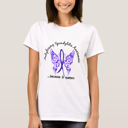 Ankylosing Spondylitis Schmetterling 6,1 T-Shirt (Vorderseite)