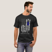 Ankylosing Spondylitis Warrior US-Flagge T-Shirt (Vorne ganz)