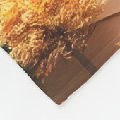 Anlage 03: Orangefarbene Berge Fleecedecke (Ecke)