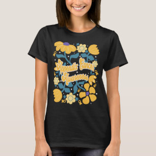 Anlage Blume zur Sensibilisierung für Krebs und Ri T-Shirt