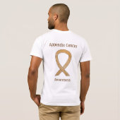 Anlage Krebsbewusstsein Amber Ribbon T - Shirt (Schwarz voll)