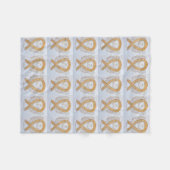 Anlage Krebsbewusstsein Band Fleece Blanket (Vorderseite (Horizontal))