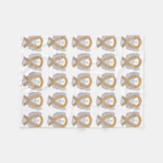 Anlage Krebsbewusstsein, Band-Fleece-Decken Fleecedecke (Vorderseite (Horizontal))