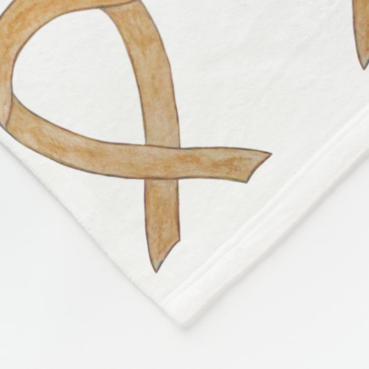 Anlage Krebsbewusstsein, Band-Fleece-Decken Fleecedecke (Ecke)