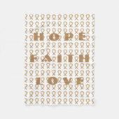 Anlage Krebsbewusstsein Ribbon Chemo Blankets Fleecedecke (Vorderseite)