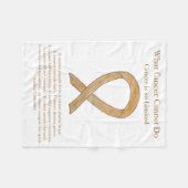 Anlage Krebsbewusstsein Ribbon Chemo Blankets Fleecedecke (Vorderseite (Horizontal))