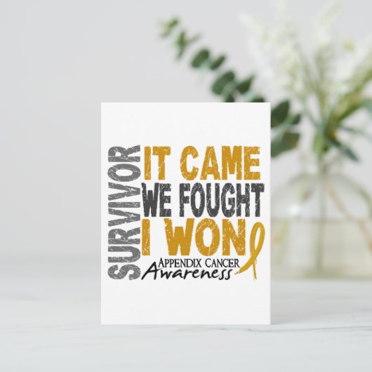 Anlage Krebsüberleben Es kam, dass wir kämpften ic Postkarte (Stehend Vorderseite)