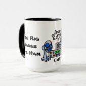 Anlage stellt die Schinken-Kaffee-Tasse her Tasse (Vorderseite Links)