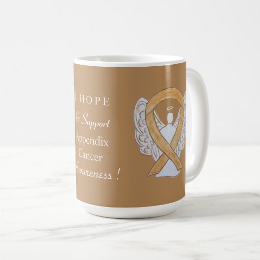 Anlage Tasse des Amber Awareness Ribbon Angel (VorderseiteRechts)