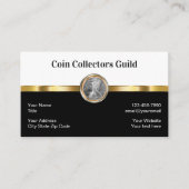 Anlagekarten für klassische Münzsammler Visitenkarte (Vorderseite)