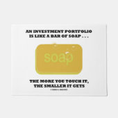 Anlageportfolio wie ein Bar von Seifenbildern-Spaß Fußmatte (Vorderseite)