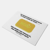 Anlageportfolio wie ein Bar von Seifenbildern-Spaß Fußmatte (Schrägansicht)