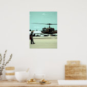 Anlandung des Vogels Poster (Küche)