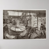 Anlandung von australischem gefrorenem Fleisch Poster (Vorne)