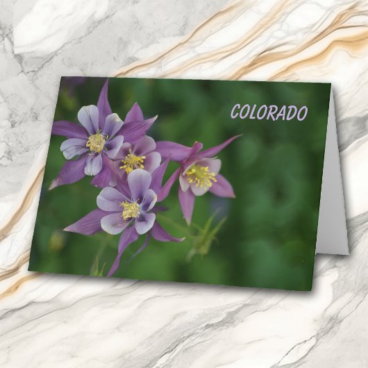 Anlass-Gruß Colorados blaues Columbine Karte