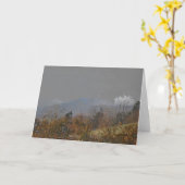 Anlass-Gruß Karte-Berge im Herbst Karte (Gelbe Blume)