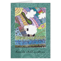 Anlass-Karte mit Schafen