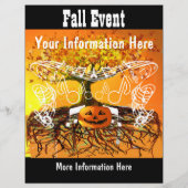Anlass- oder Herbstfestival Halloween Event-Flyer Flyer (Hinten)