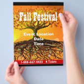 Anlass- oder Herbstfestival Halloween Event-Flyer Flyer (Hand)