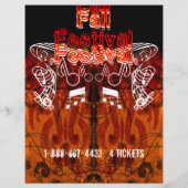 Anlass- oder Herbstfestival Halloween Event-Flyer Flyer (Hinten)