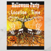 Anlass- oder Herbstfestival Halloween Event-Flyer Flyer (Hinten)