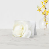 Anlass-Weiß-Rose Karte (Gelbe Blume)