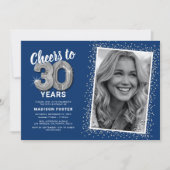 Anlass zum 30. Geburtstag Foto Einladung (Vorderseite)