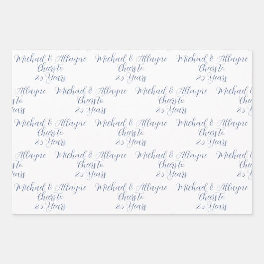 Anlässlich des 25-jährigen 25-jährigen Jubiläums d Geschenkpapier Set (Vorderseite 2)