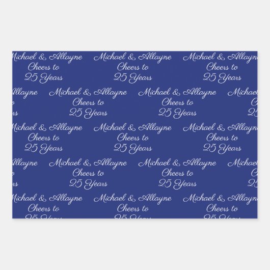 Anlässlich des 25-jährigen Jubiläums von Marine Bl Geschenkpapier Set (Vorderseite 3)