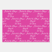 Anlässlich des 25-jährigen Jubiläums von Pink Lave Geschenkpapier Set (Vorderseite)