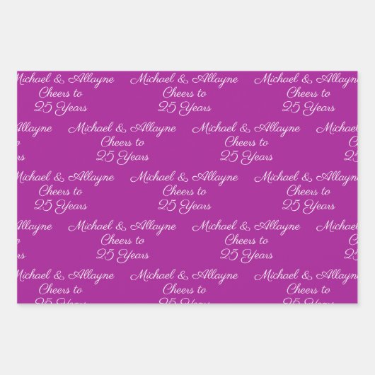 Anlässlich des 25-jährigen Jubiläums von Pink Mage Geschenkpapier Set (Vorderseite 3)