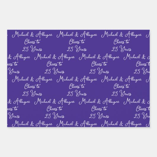 Anlässlich des 25-jährigen Jubiläums von Pink Mage Geschenkpapier Set (Vorderseite)