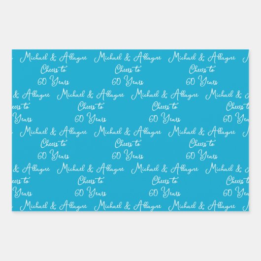 Anlässlich des 60-jährigen Jubiläums von Marine Bl Geschenkpapier Set (Vorderseite)