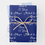 Anlässlich des 75-jährigen Bestehens der 75-jährig Geschenkpapier Set (Beispiel)