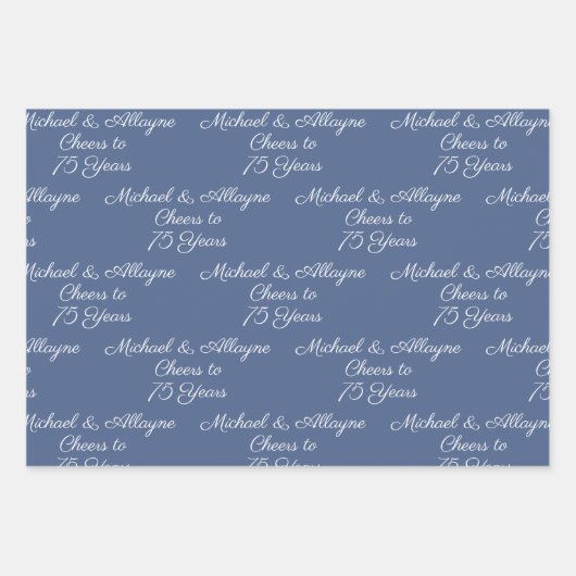 Anlässlich des 75-jährigen Jubiläums der Marine Bl Geschenkpapier Set (Vorderseite 3)