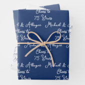 Anlässlich des 75-jährigen Jubiläums der Marine Bl Geschenkpapier Set (Beispiel)