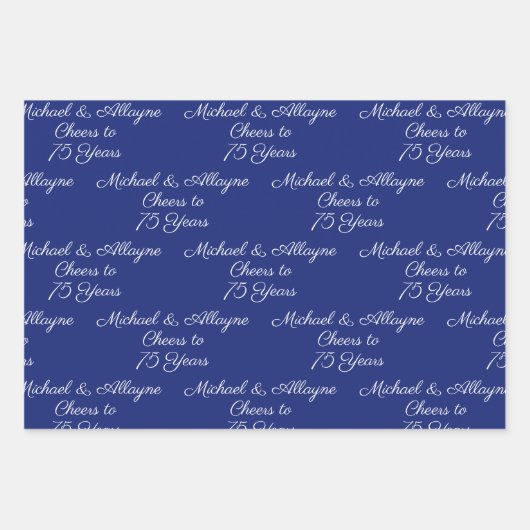 Anlässlich des 75-jährigen Jubiläums von Marine Bl Geschenkpapier Set (Vorderseite 3)