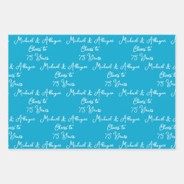 Anlässlich des 75-jährigen Jubiläums von Marine Bl Geschenkpapier Set