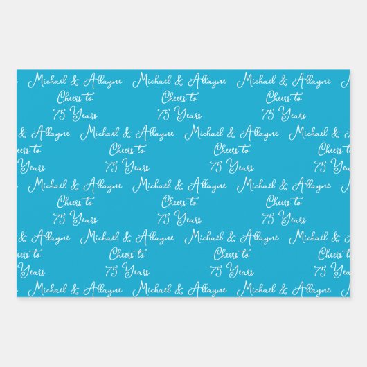 Anlässlich des 75-jährigen Jubiläums von Marine Bl Geschenkpapier Set (Vorderseite)