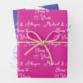 Anlässlich des 75-jährigen Jubiläums von Pink Lave Geschenkpapier Set (Beispiel)