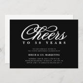 Anlässlich des Geschäftsjubiläums Einladung (Vorne/Hinten)