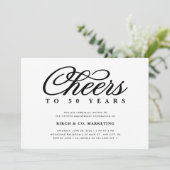 Anlässlich des Geschäftsjubiläums Einladung (Stehend Vorderseite)