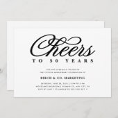 Anlässlich des Geschäftsjubiläums Einladung (Vorne/Hinten)